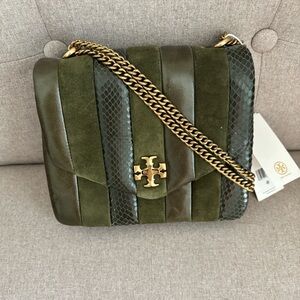 Tory Burch Kira Exotic Stripe Square Crossbody OS